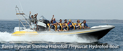 Barco Hysucat com Sistema Hidrofoil / New Hysucat Hydrofoil Boat